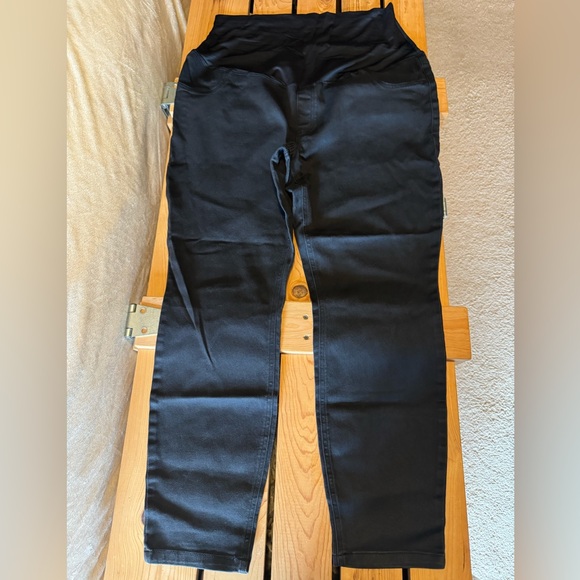 worn twice *Maternity Black stretch XXL(20) Great Expectations belly.. - Picture 2 of 5